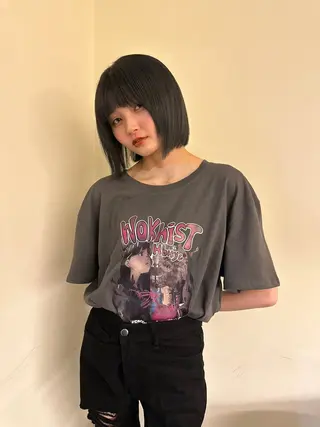 ショート カラー 青木未羽/ベージュ /透明感カラー/松本のヘアスタイル