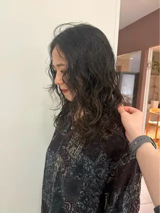 ミディアム パーマ yuzu / tsunaguのヘアスタイル