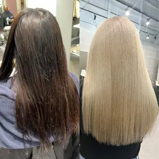 ロング カラー Via officialのヘアスタイル