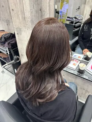 セミロング カラー 🥣ケアブリーチカ ラーTakato🥛のヘアスタイル