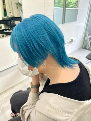 ミディアム カラー レイヤーカットとハイ トーン/HIROKIのヘアスタイル