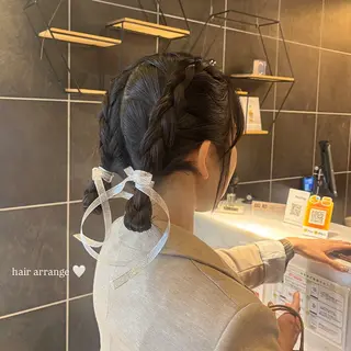 ヘアアレンジ 髪質改善/暖色カラー 美花🐰🎀のヘアスタイル