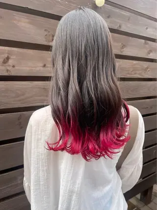 ロング カラー ブリーチなし透明感 カラー🪽 尾里真桜のヘアスタイル