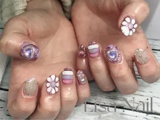 ネイル 🎀 RI🎀のネイルデザイン