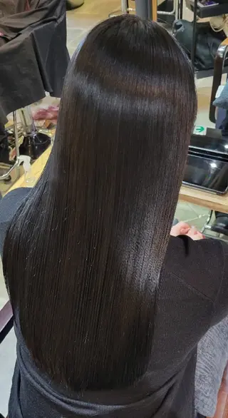 ロング カラー シェル🦋 【韓国風】のヘアスタイル