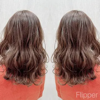 ミディアム 髪質改善/縮毛矯正/ 韓国ヘア/店長敦士のヘアスタイル