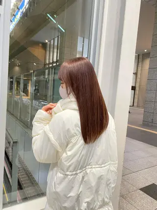 ミディアム カラー 🫧ふじたまゆ🫧 レイヤーカット✂︎のヘアスタイル