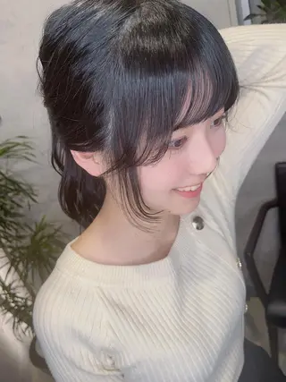 セミロング カラー パーマ ヘアアレンジ メンズ キッズ ネイル マツエク・マツパ アイブロウ ダブルカラー 新宿のヘアスタイル