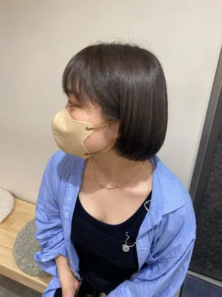 ミディアム カラー ヘアアレンジ ボブ /ニュアンス/ satomi🧸💖のヘアスタイル