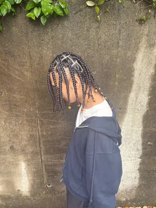 メンズ コーンロウ/ ブレイズ　大田竜也のヘアスタイル