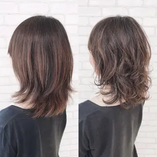 ミディアム アビリタ 警固のヘアスタイル