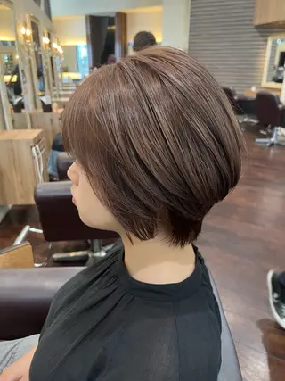 ショート カラー インナーカラー/ ストレート/奥野洸也のヘアスタイル