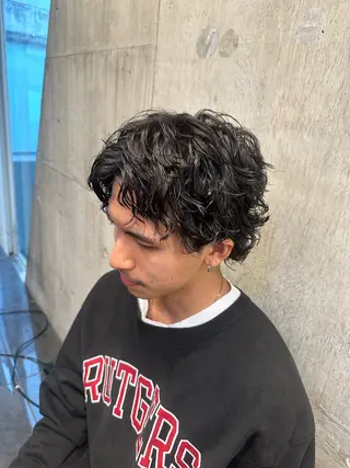 ショート パーマ メンズ ツイスパ/メンズ パーマ/歩夢のヘアスタイル