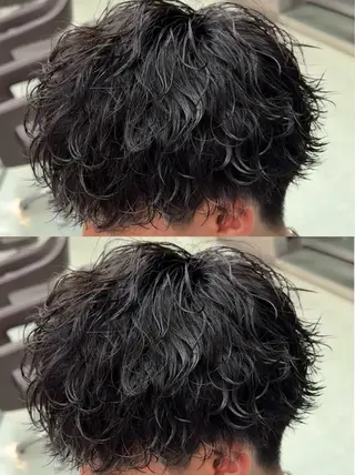 ショート パーマ 小芝涼介/レイヤー /メンズパーマ✂️のヘアスタイル