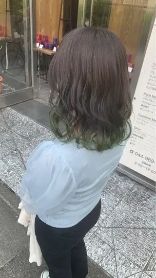 ミディアム カラー SALOWIN高崎所属・縮毛矯正・髪質改善 鈴木悠太/当日OK✨のヘアスタイル