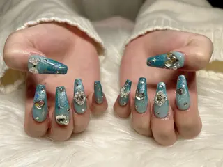 セミロング ネイル 《LB》ラブリエ Nail&eyeのマツエク・マツパデザイン