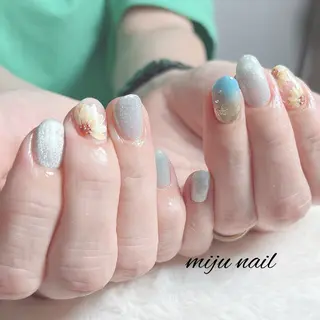 ネイル ❁miju nail 大人上品/自爪育成のネイルデザイン