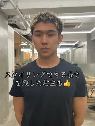 メンズ メンズカット パーマ[佐橋]のヘアスタイル
