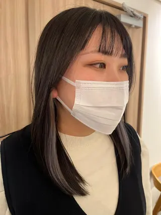 ミディアム カラー ショート/ボブ/透明 感カラー/高橋あみのヘアスタイル