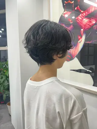 ショート パーマ 門崎未依/レイヤー/ メンズカット🪿🌼のヘアスタイル