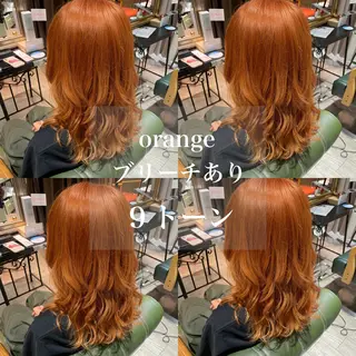 ミディアム 🍒serika 暖色カラー 🍒のヘアスタイル
