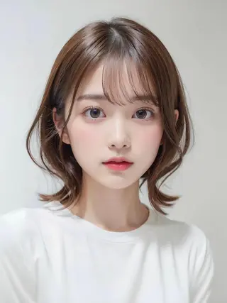 ショート カラー 岡本葵子カットモデル ┊束感マツエクのマツエク・マツパデザイン