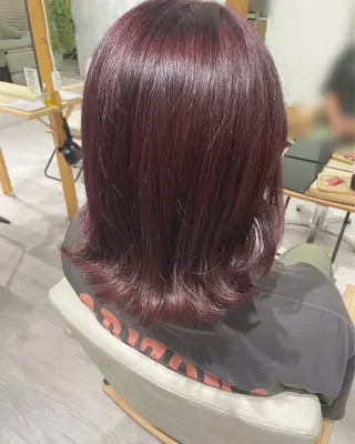 ショート カラー 〘 ROSSO〙 yunonのヘアスタイル