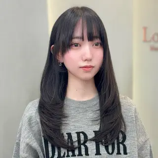 ロング 韓国ヘア/ ミラノのヘアスタイル