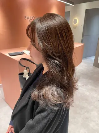 セミロング SALOWIN 立川所属・MAYU /ナチュラルヘア🌷のヘアスタイル
