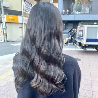 ロング カラー 色白に見える暗髪 梅田・増田のヘアスタイル
