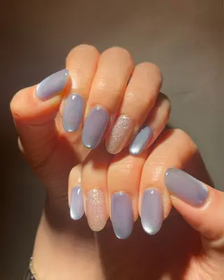 ネイル Nailsalon Repos.所属・Rika🌼 シンプル•マグネットのネイルデザイン