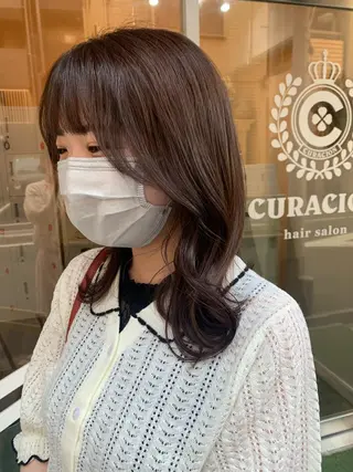 セミロング 田中 優衣のヘアスタイル