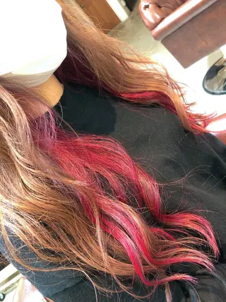 ロング カラー パーマ ヘアアレンジ メンズ キッズ ネイル マツエク・マツパ ⭐️ハイクオリティ カラー杉本雄志⭐️のヘアスタイル