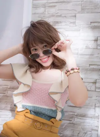 ミディアム カラー 大嶋 伸吾のヘアスタイル