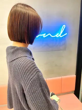 ショート Misaki /ボブ/縮毛矯正のヘアスタイル