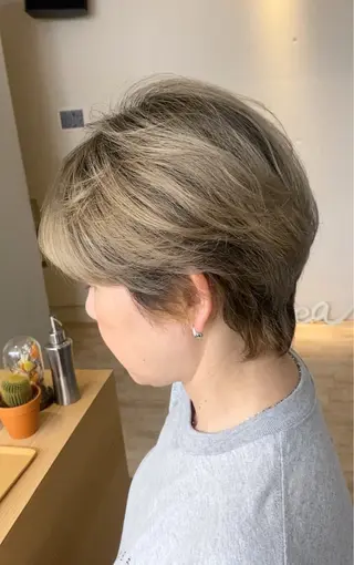 カラー 高難易度縮毛矯正 春日井 Soea(ソイア)所属・多久間 喬介のヘアスタイル