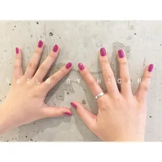 ショート カラー ネイル illum hicariのネイルデザイン