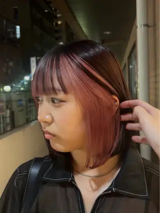ミディアム カラー レイヤー/ボブ /🦋Ayana🦋のヘアスタイル