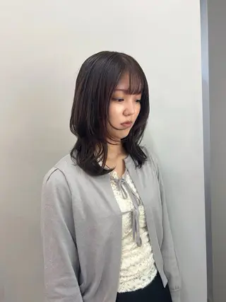 ミディアム カラー ROCCOeast Rukaのヘアスタイル