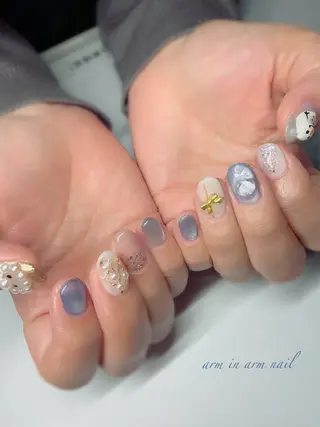 ネイル arm in arm ︎✿Yamamotoのマツエク・マツパデザイン