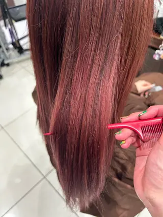 ロング カラー 🐟細屋 彩優音🐟のヘアスタイル