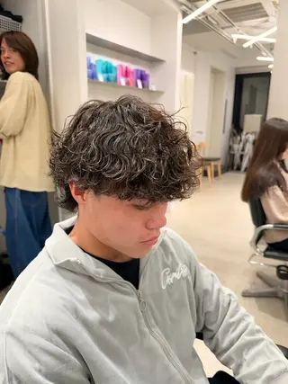 パーマ メンズ メンズ/シャドウ/ 波巻き/kyogoのヘアスタイル