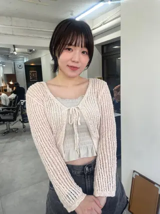 ショート カラー レイヤー／似合わせ TAKUYAのヘアスタイル