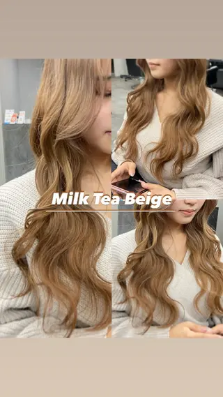 ロング カラー 【salon Def】所属・韓国風・透明感カラー 💫ami💫のヘアスタイル