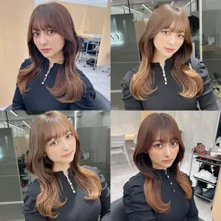 セミロング カラー 🪞上品で可愛い韓国 ヘア🪞Rikutoのヘアスタイル