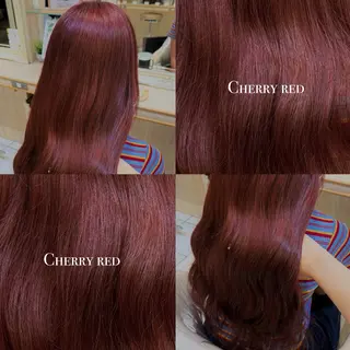 ロング 縮毛矯正🍒韓国風 カラー🎀rikaのヘアスタイル