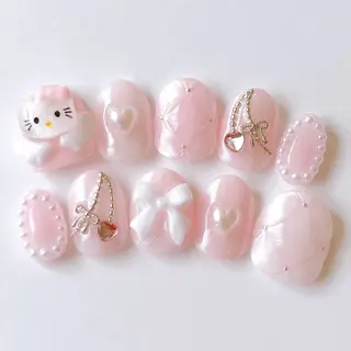 ネイル いちごパフェ ゆいのネイルデザイン