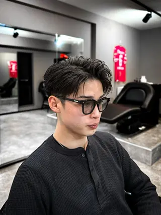 ショート カラー パーマ ヘアアレンジ メンズ NUMBER.12所属・【メンズ専門美容師】 NUMBER.12のヘアスタイル