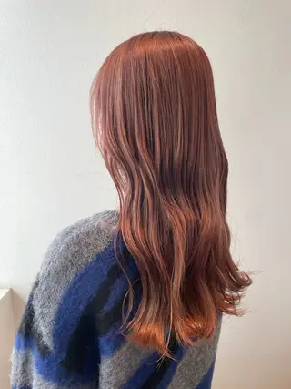 セミロング カラー SARA古賀店 かすみ🐬🩵のヘアスタイル