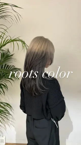 ミディアム カラー hair studio Zen所属・Kensho 京都駅 ケアブリーチのヘアスタイル